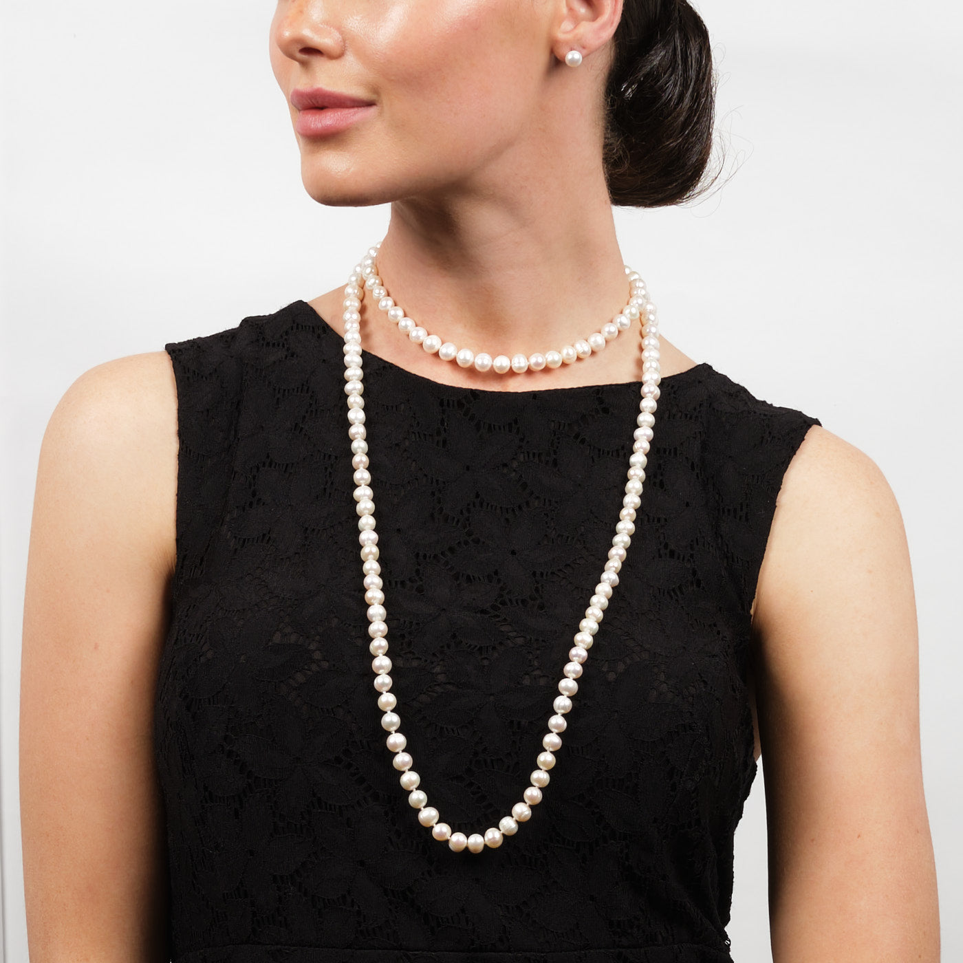 womens pearl necklace - vn jewelry