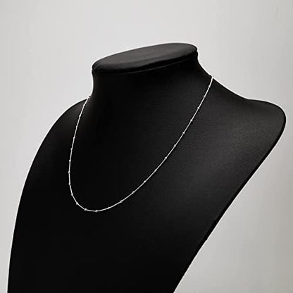 Ball Beaded Curb Chain Minimalist Jewelry 