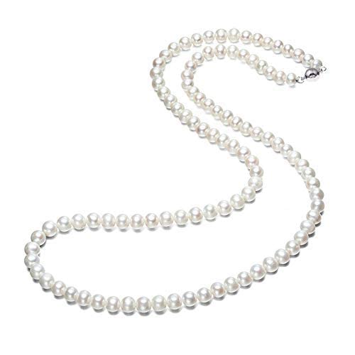 White Freshwater Pearl Necklace for women