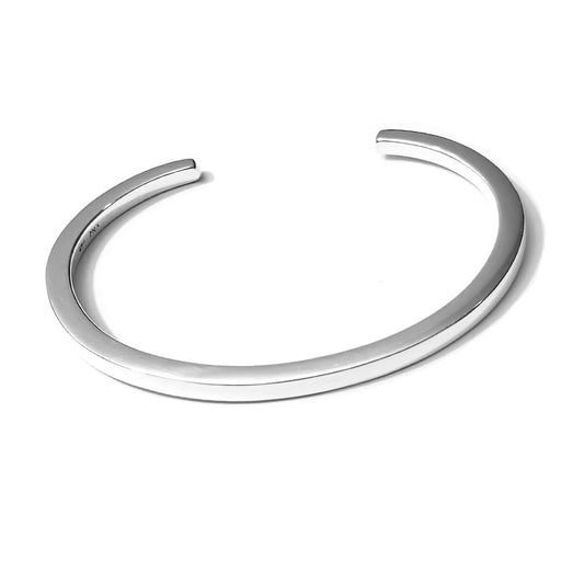 Bar Bangle Bracelet | Solid 925 Sterling Silver Cuff for Men - Ideal Gift