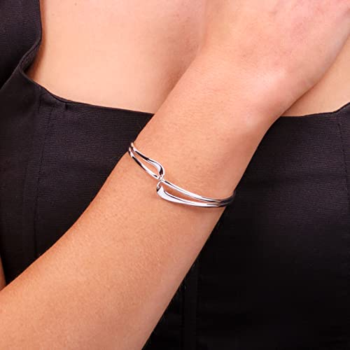 Silver Bangle Twisted Design