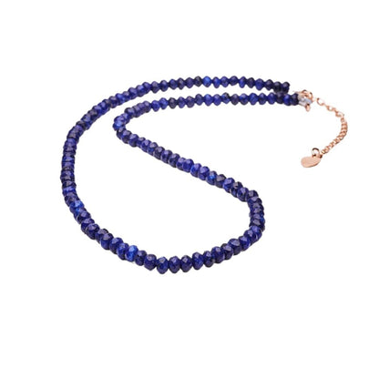 Blue Lapis Lazuli Gemstone Choker with Extender 