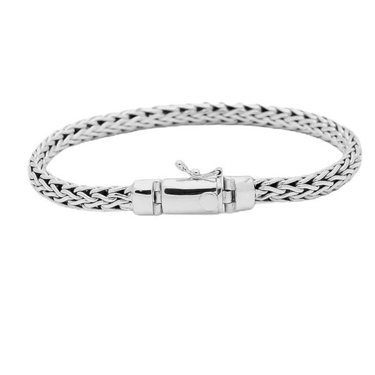 Men's Chunky Chain Bracelet | Bali Style 925 Sterling Silver, Available in Lengths 8in to 9in