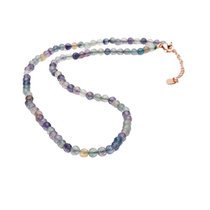 Fluorite Gemstone Choker with Extender 