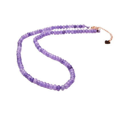 Lilac Jade Gemstone Choker with Extender 