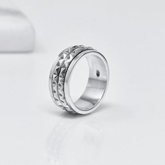 Women's double-band spinning ring