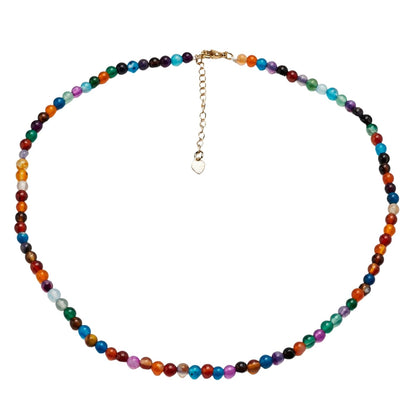 Vibrant Gems Gemstone Choker with Extender 