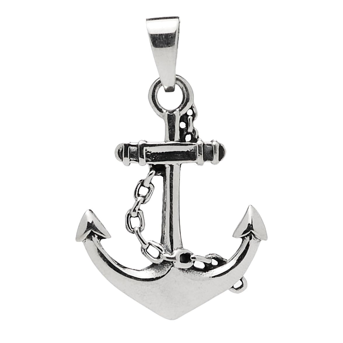 Sterling Silver Anchor Pendant