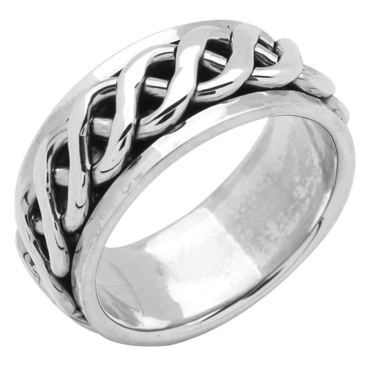 CELTIC SILVER RING FOR MEN