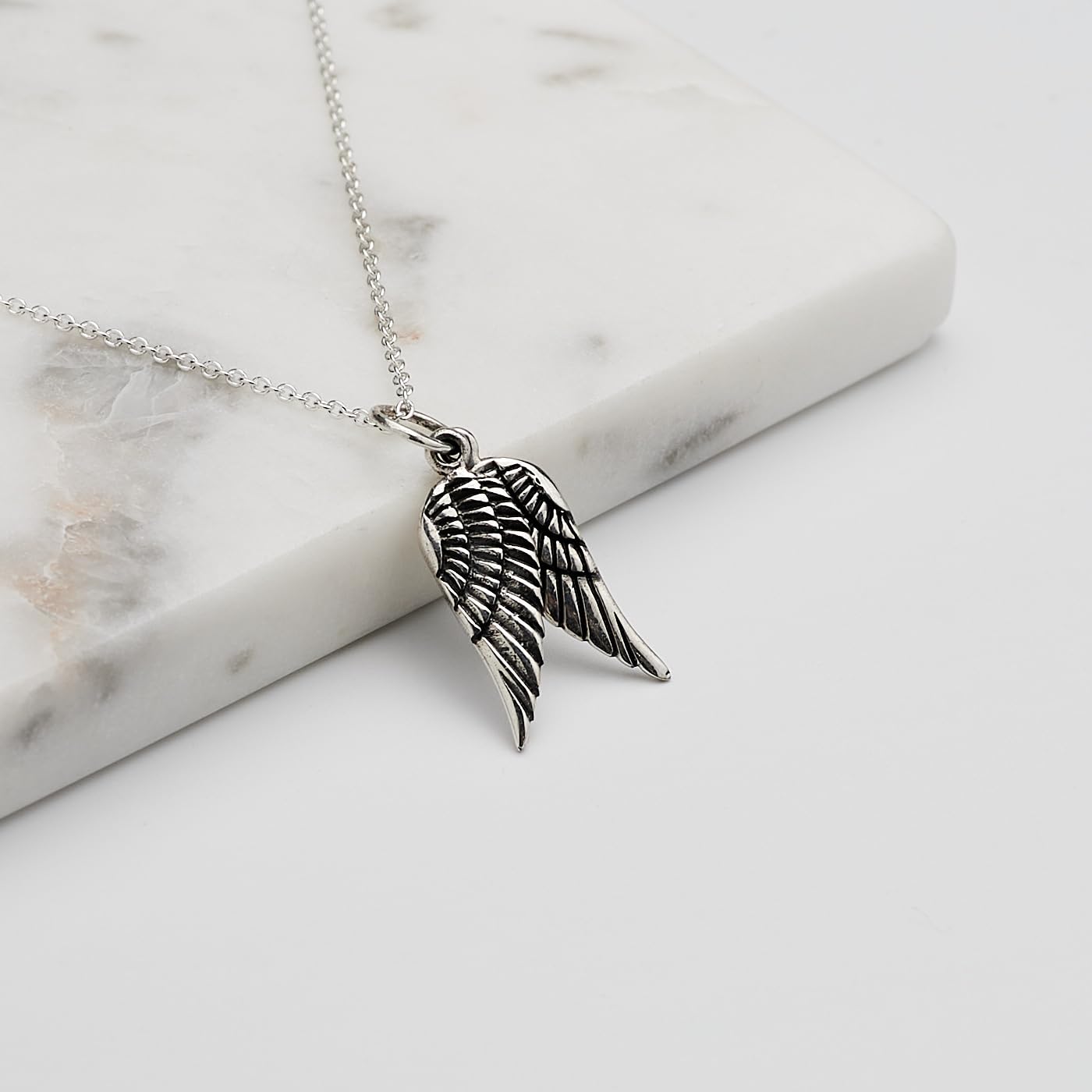 Sterling Silver Angel Wings Pendant 