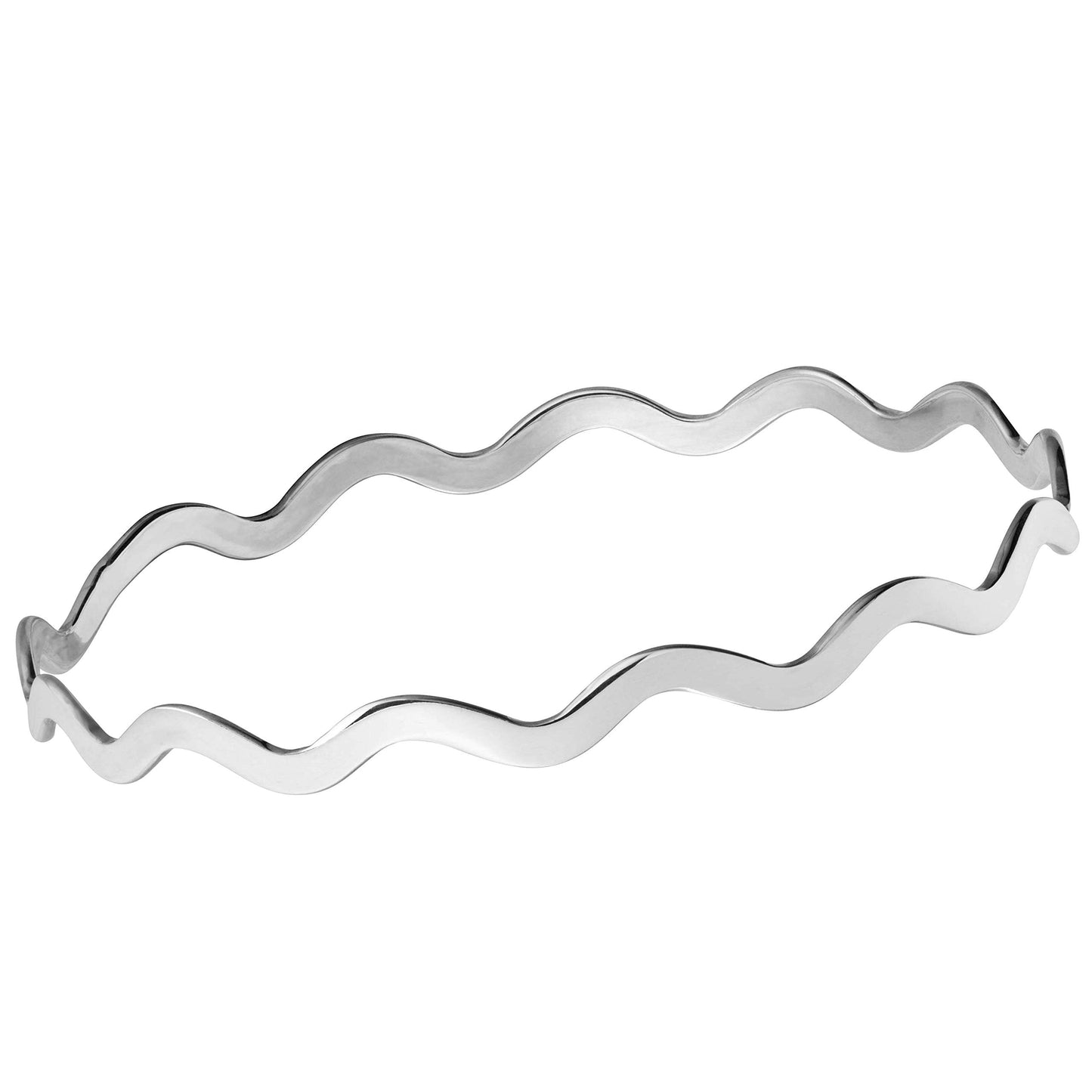 Silver Bangle Bracelet | 65mm Diameter Sterling Silver Bracelet for Women