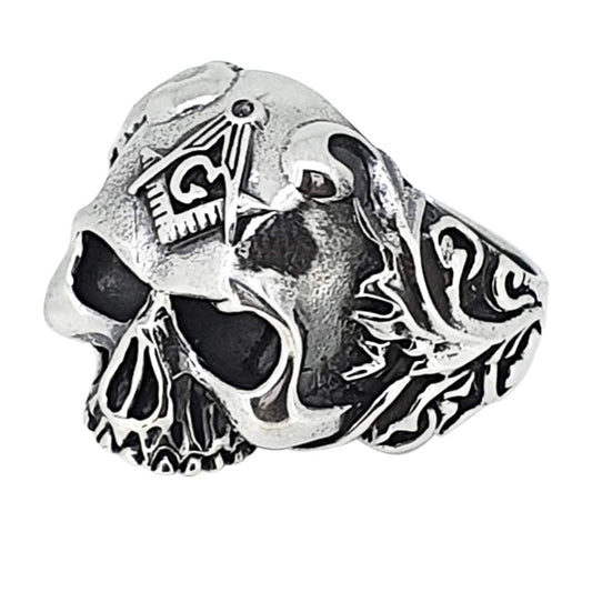 skull ring for men biker jewelry