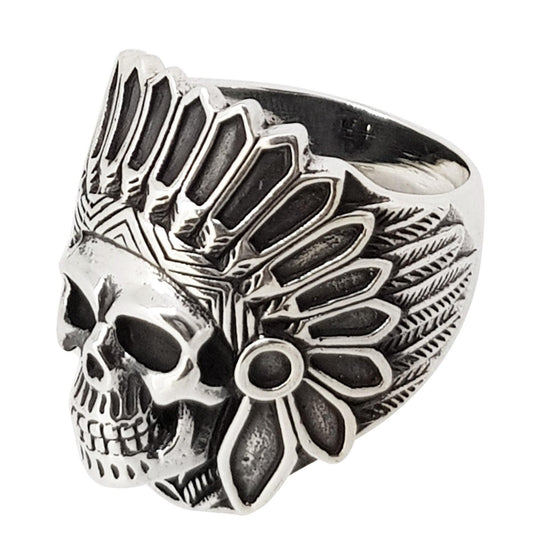 indian chef skull ring biker jewellery for men