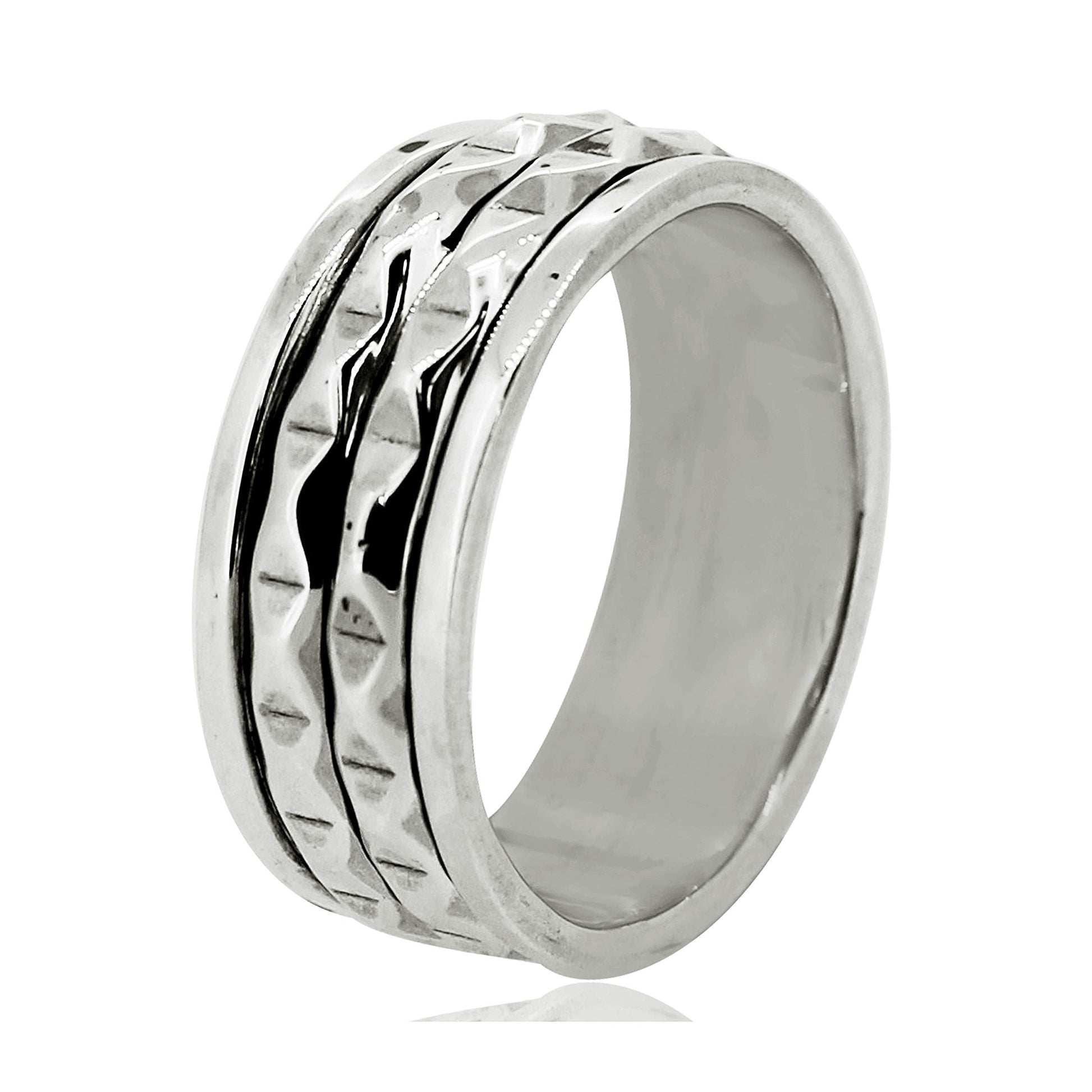 925 sterling silver spinner ring