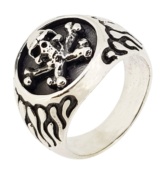 Skull and Crossbones 925 Sterling Silver Ring