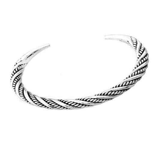 Twisted Braid Design Bangle